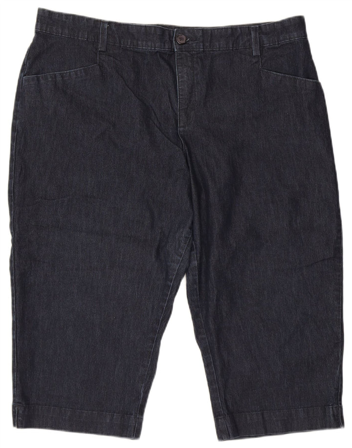 Bermuda jeans feminina LEE EUA 20 3XL W40 algodão azul