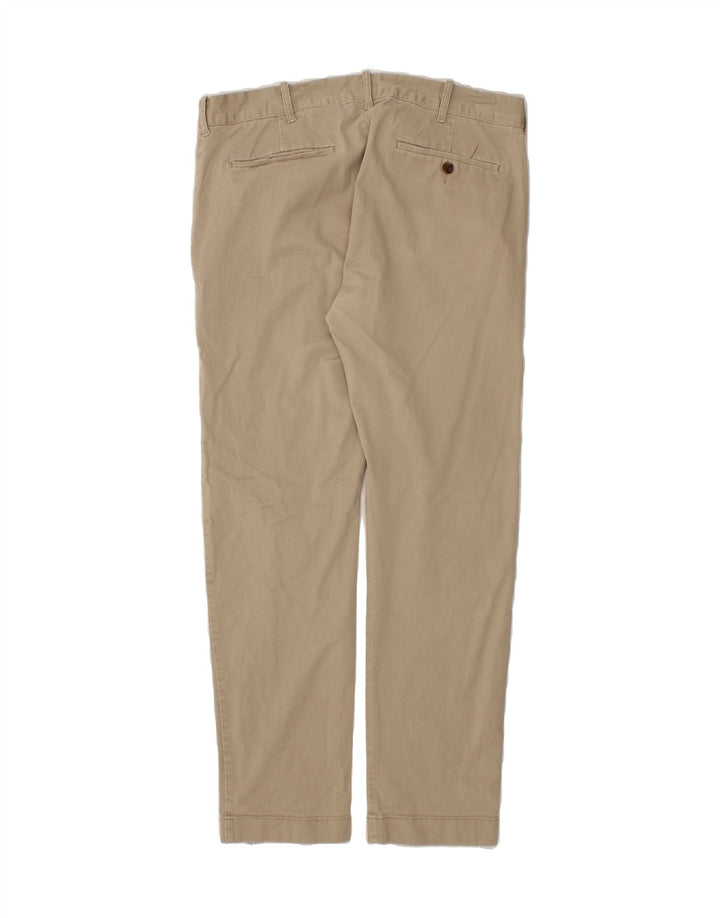J. CREW Mens Flex Driggs Slim Chino Trousers W35 L32 Beige Cotton Vintage J. Crew and Second-Hand J. Crew from Messina Hembry 