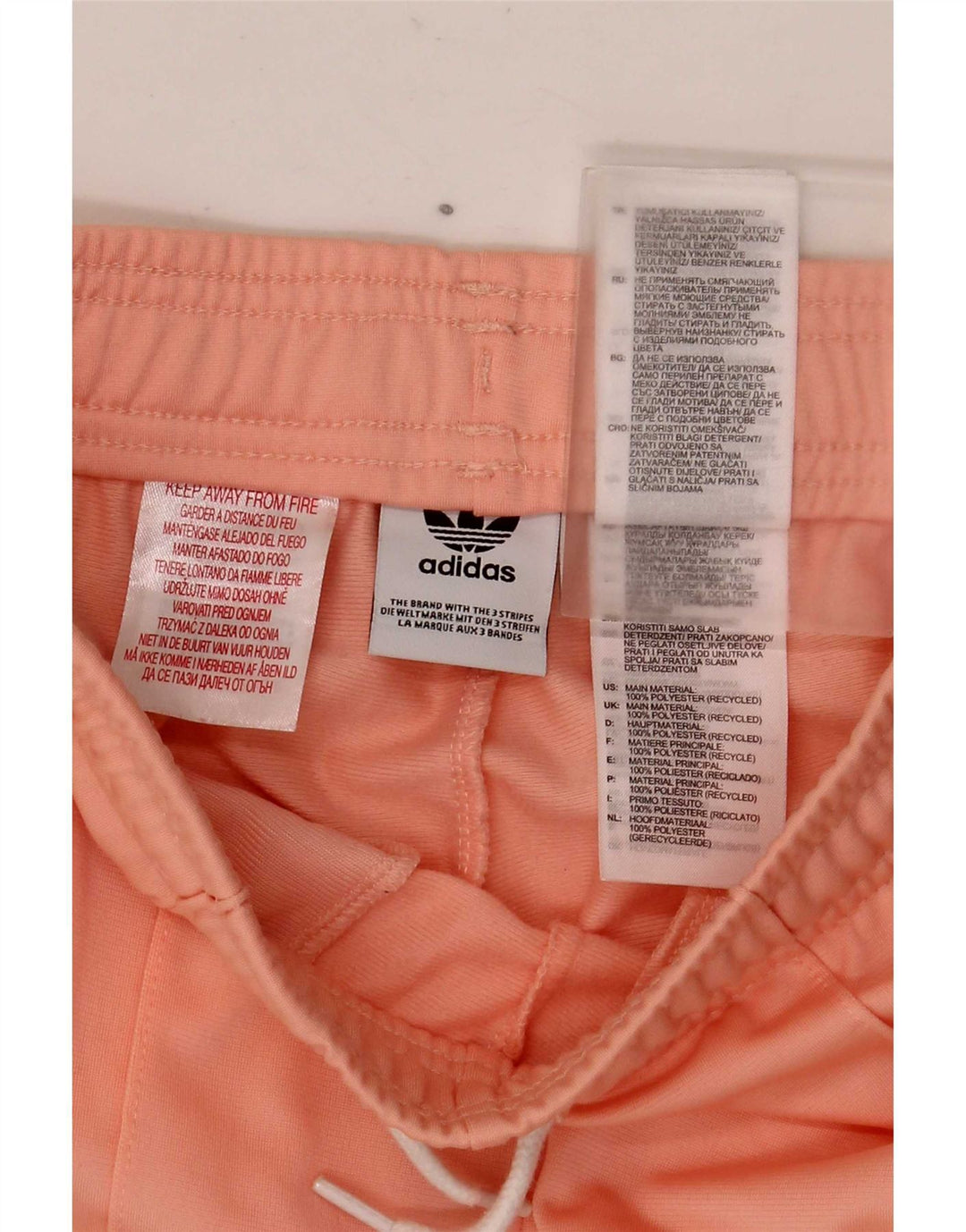 Calças de treino Adidas meninas 11-12 anos poliéster rosa