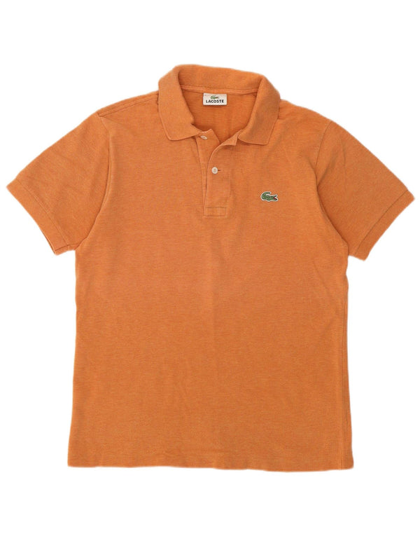 Camisa polo masculina Lacoste tamanho 3 pequeno algodão laranja
