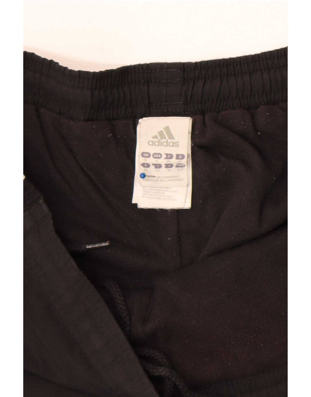 Shorts esportivos femininos Adidas UK 10 pequeno poliéster preto