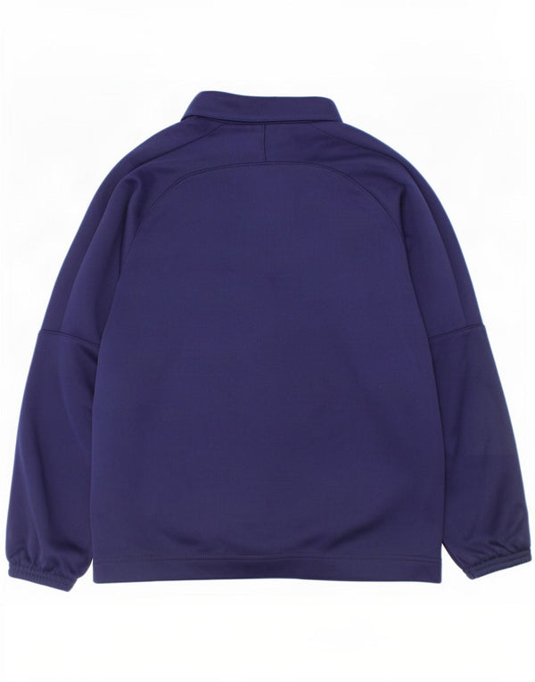 Casaco de treino feminino Puma 7-8 anos azul marinho poliéster