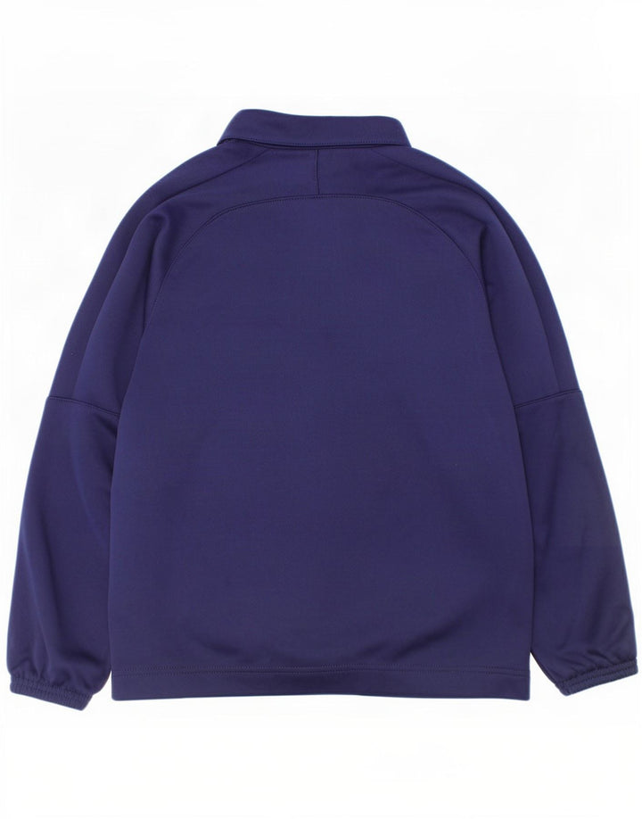 Casaco de treino feminino Puma 7-8 anos azul marinho poliéster