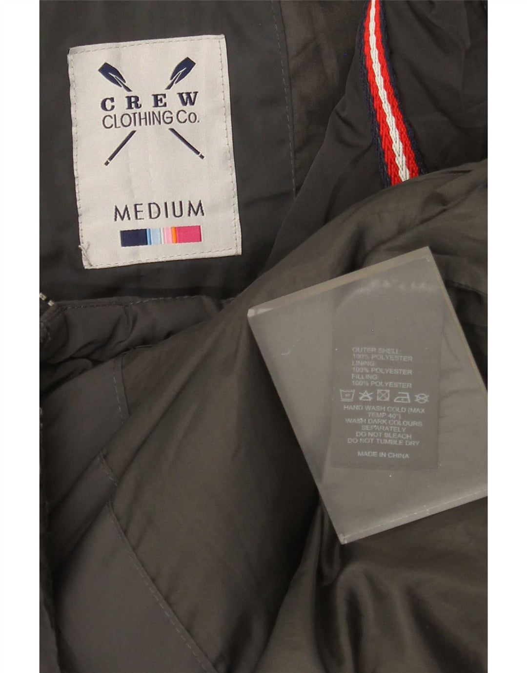 Crew Clothing Mens acolchoado Gilet UK 38 poliéster cinza médio