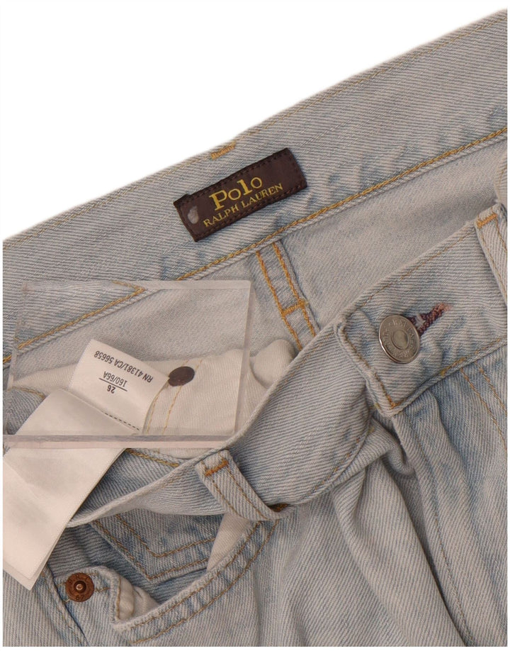 Polo Ralph Lauren Jeans Slim Feminino W26 L28 Azul Patchwork Algodão