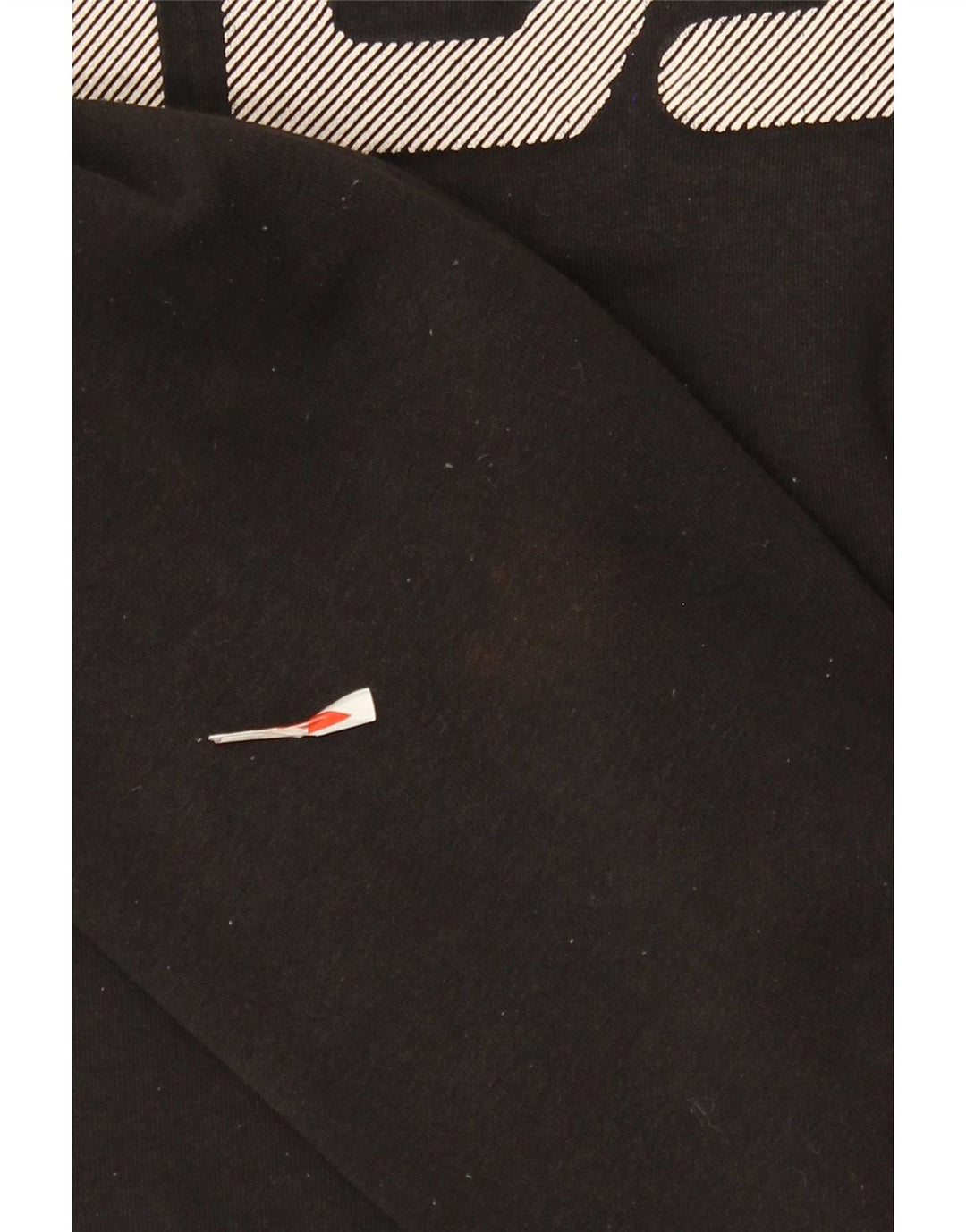Fila Mens Graphic Moletom Jumper Médio Algodão Preto