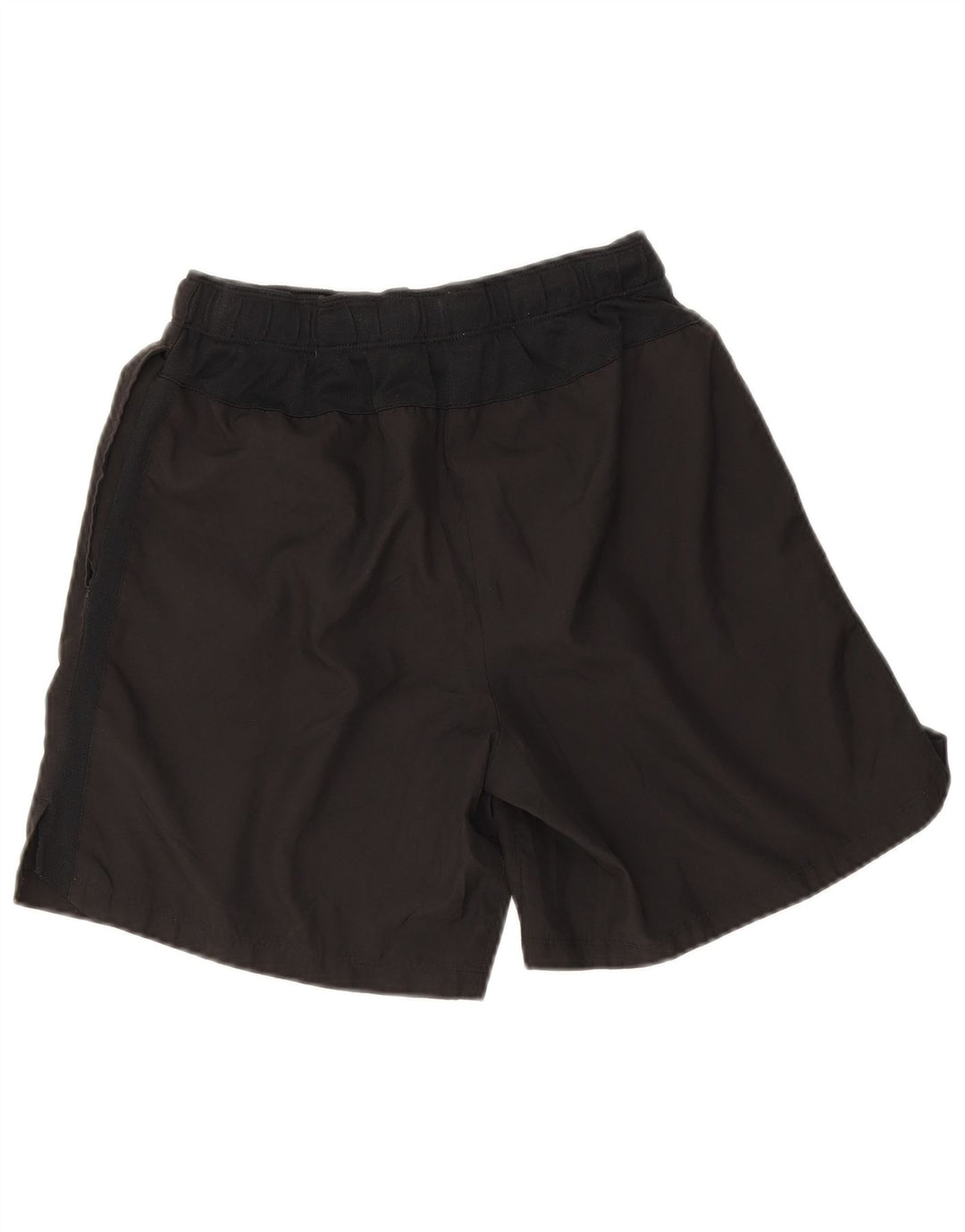 Shorts esportivos femininos Nike Dri Fit UK 12 poliéster preto médio