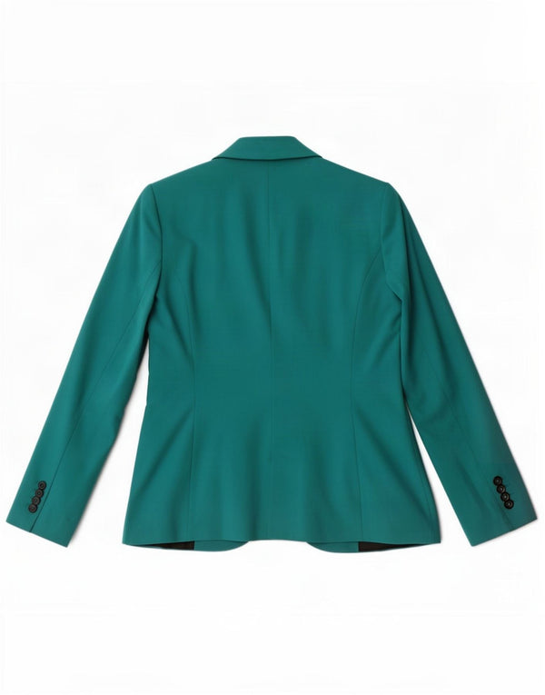 Jaqueta blazer feminina Zara com 1 botão Reino Unido 14 grande turquesa