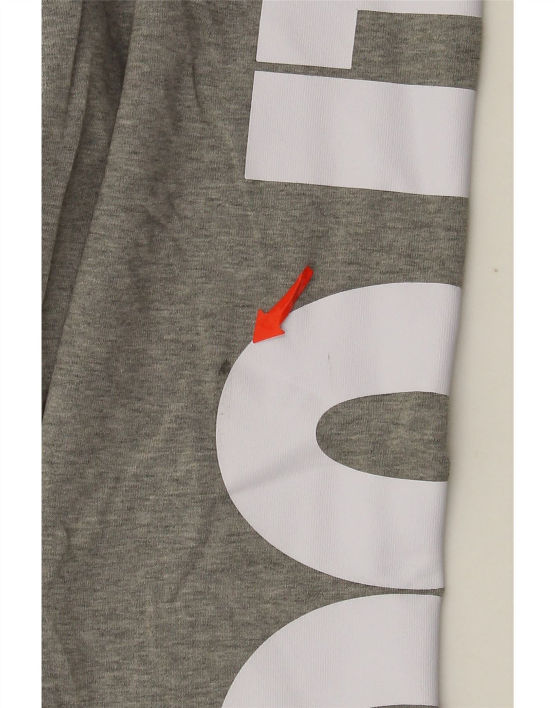 Leggings Nike Femininas Graphic UK 12 Algodão Cinza Médio