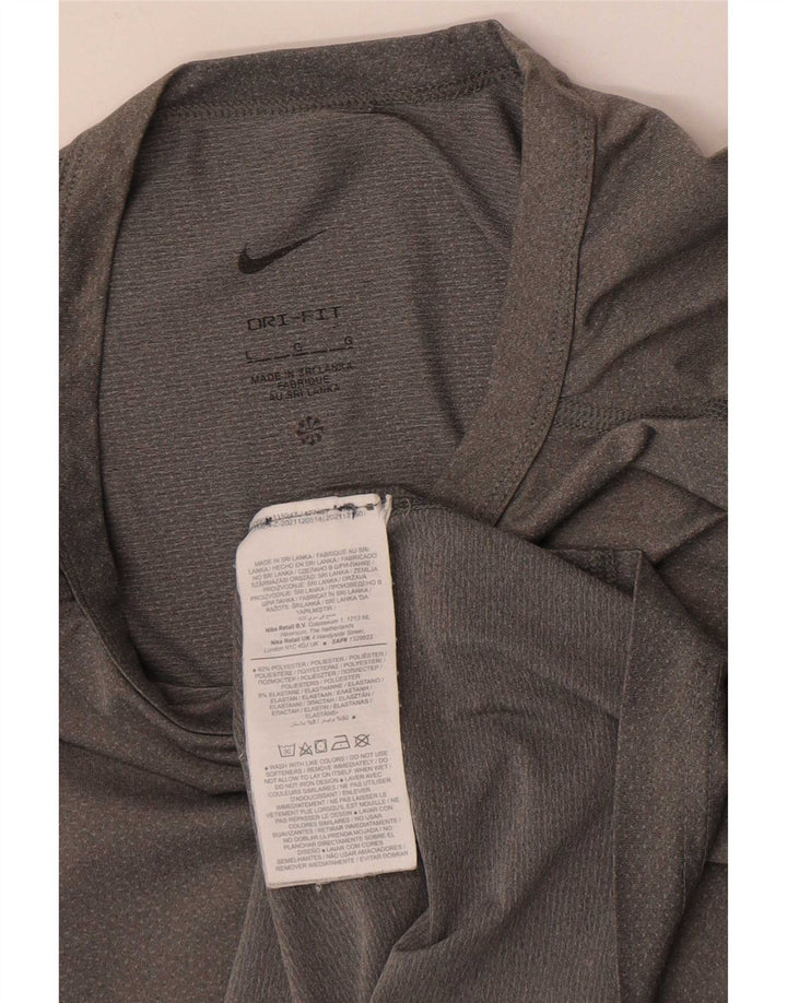 Camiseta Nike Masculina Dri Fit Top Grande Cinza Poliéster