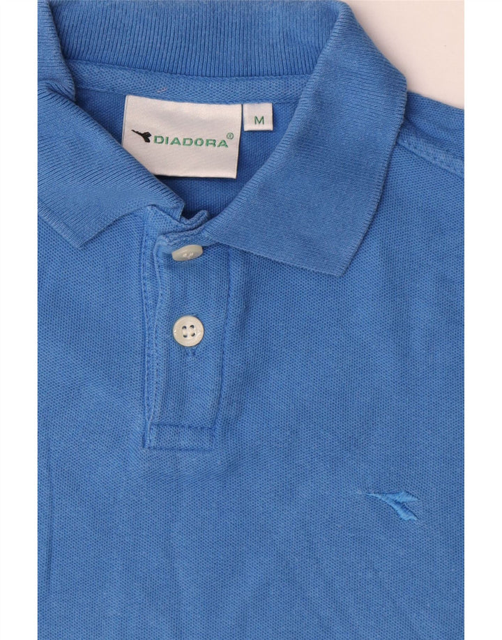 Camisa polo masculina DIADORA 7-8 anos algodão azul médio