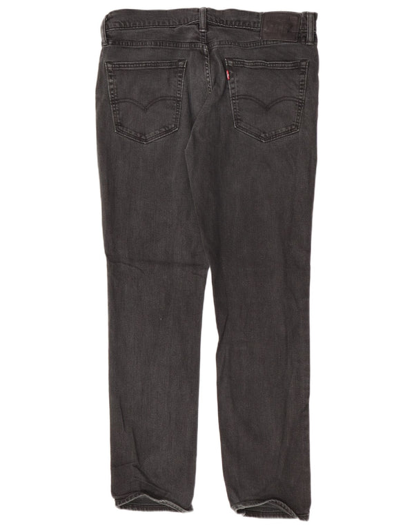 Levi's Mens Jeans Slim W36 L32 Algodão Preto