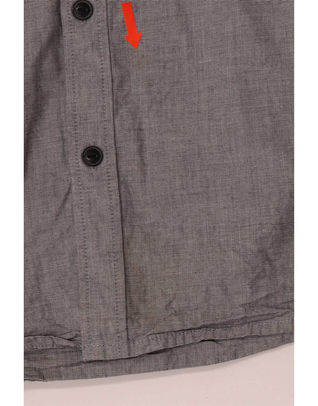 Camisa masculina Jack & Jones com gola redonda e algodão cinza pequeno