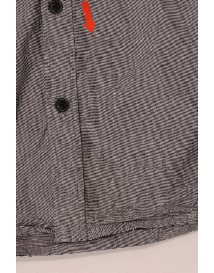 Camisa masculina Jack & Jones com gola redonda e algodão cinza pequeno