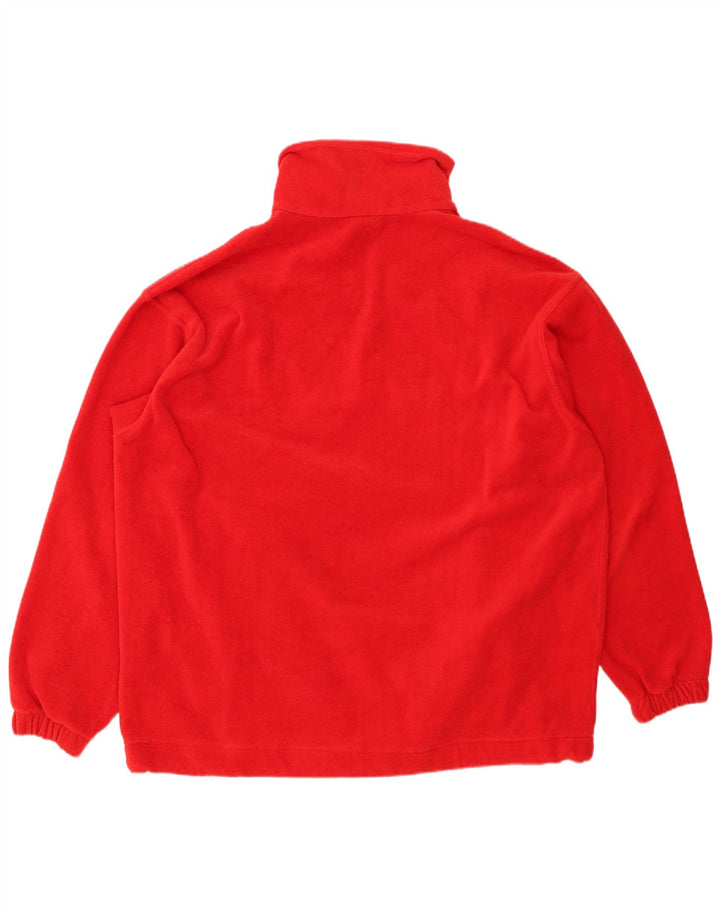 Suéter masculino de lã com zíper e gola ELLESSE 2XL poliéster vermelho