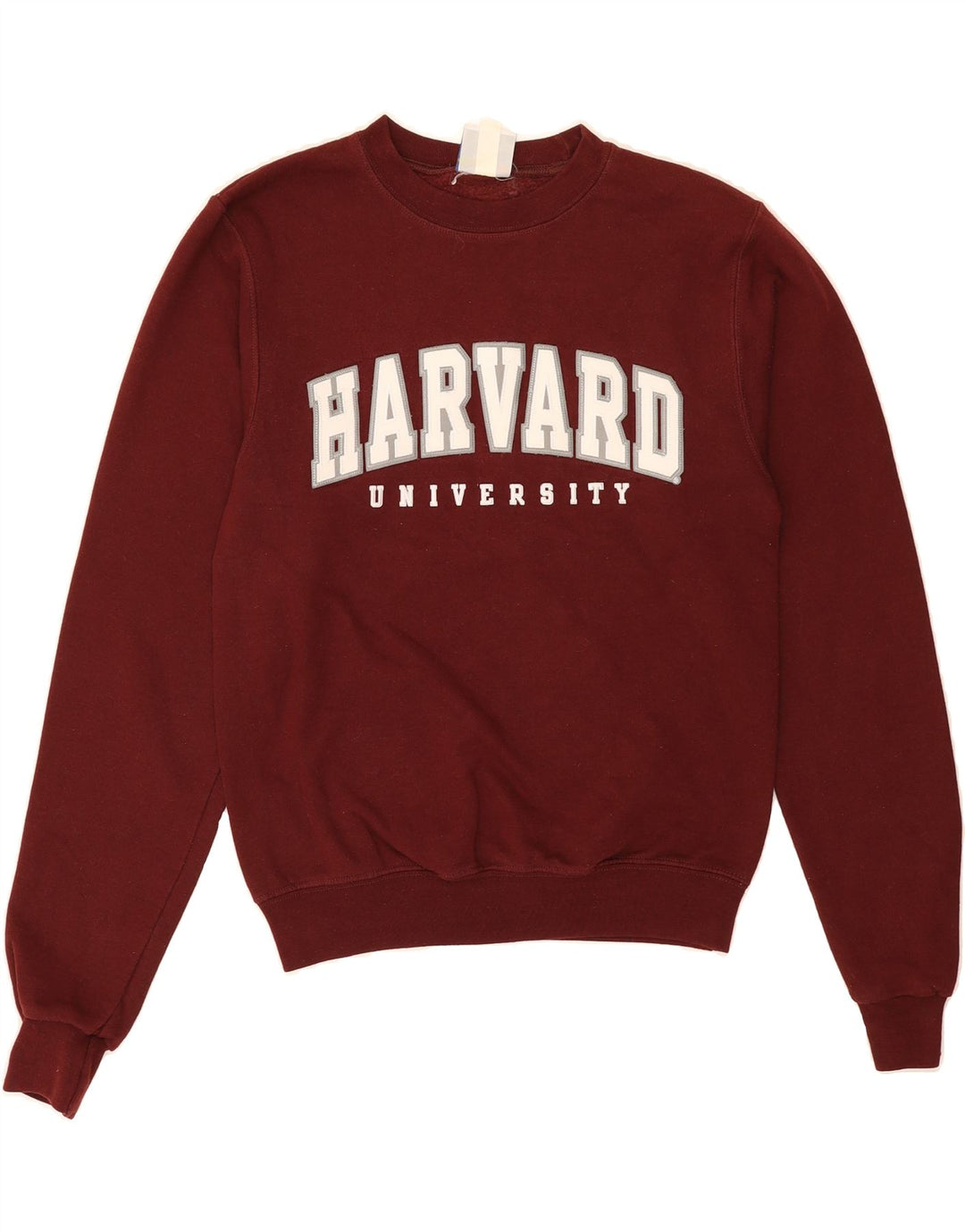 CHAMPION Mens Harvard Graphic Sweatshirt Jumper XS Burgundy Cotton Vintage Champion and Second-Hand Champion from Messina Hembry 