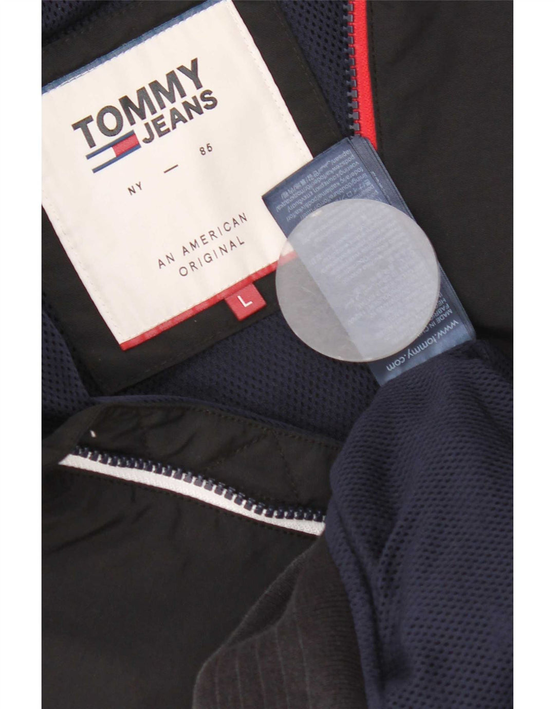 Jaqueta bomber masculina Tommy Hilfiger Reino Unido 40 grande nylon preto