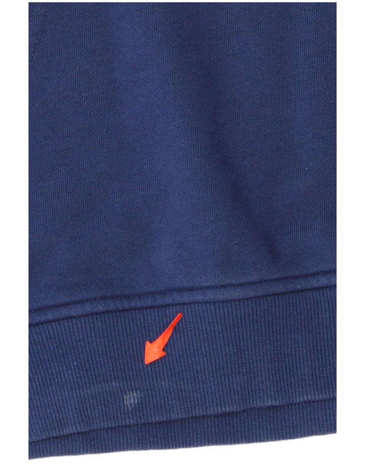Suéter com capuz gráfico masculino NAUTICA médio algodão azul marinho