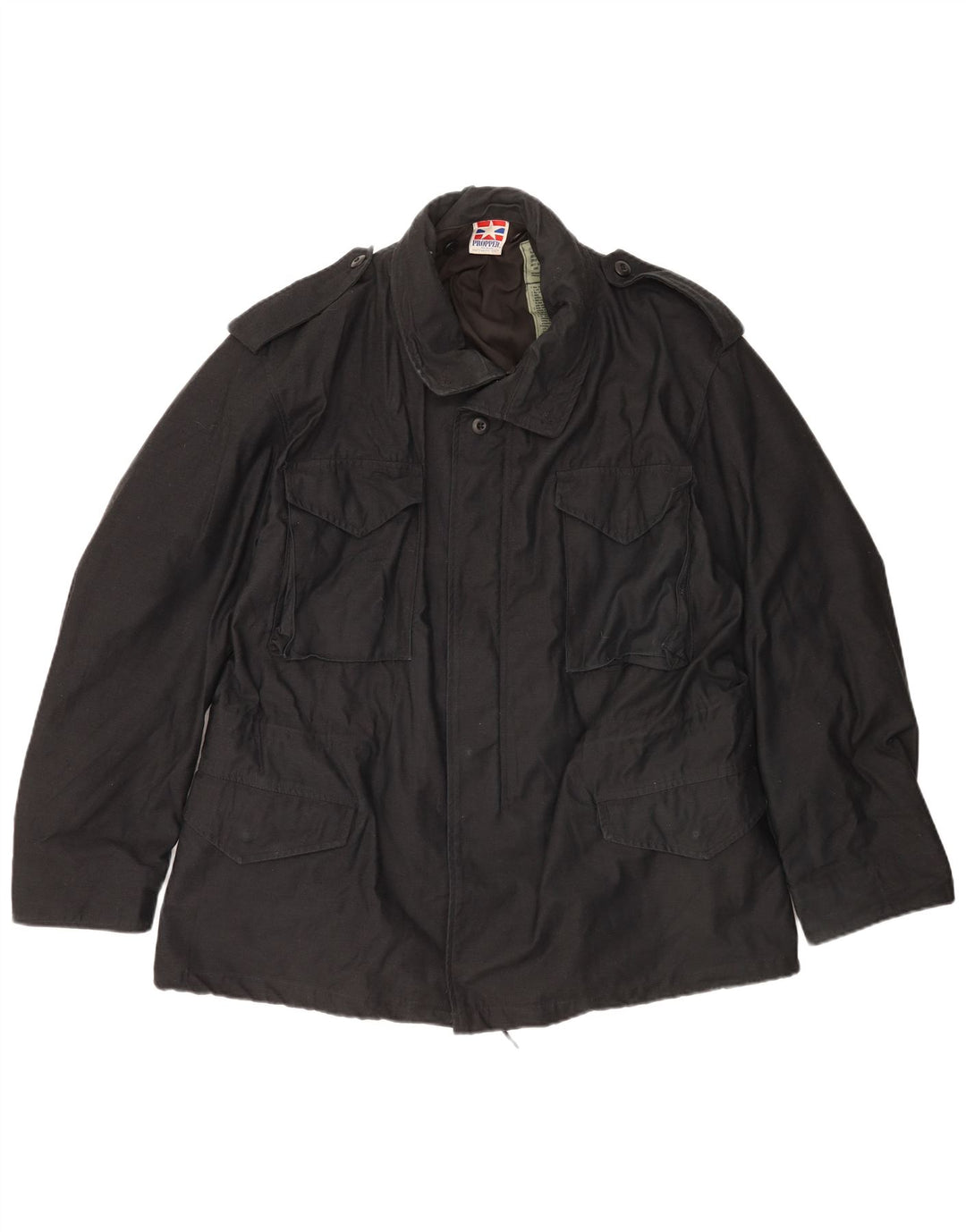 Jaqueta militar masculina adequada UK 40 grande nylon preto