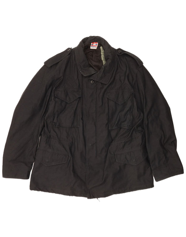 Jaqueta militar masculina adequada UK 40 grande nylon preto