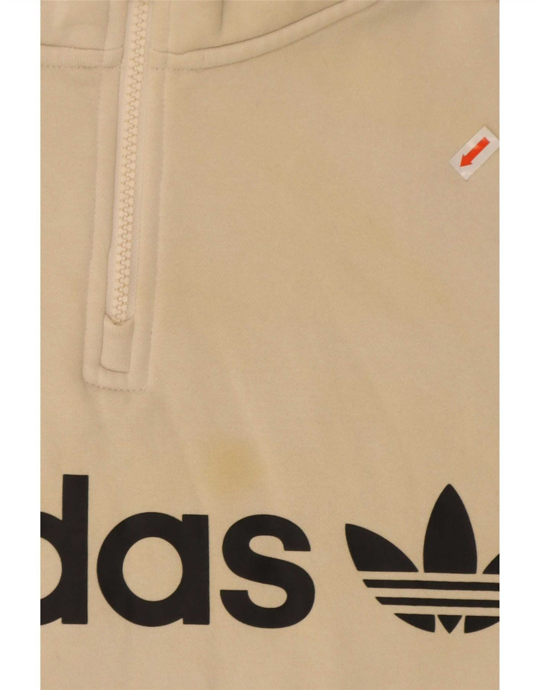 Adidas feminino oversized gráfico moletom jumper reino unido 12 médio bege