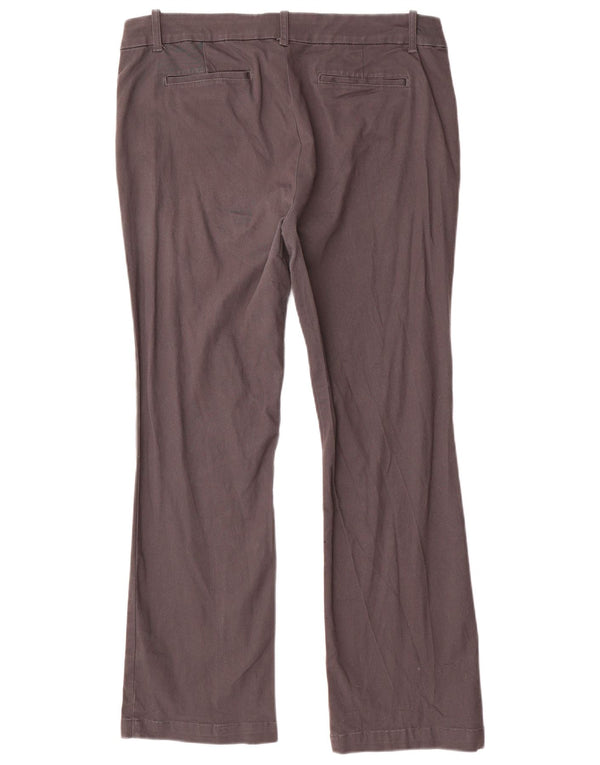 Calça casual feminina Dockers Bootcut Reino Unido 12 grande W36 L29 algodão cinza