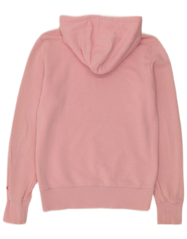 Puma feminino gráfico moletom com capuz UK 12 médio rosa