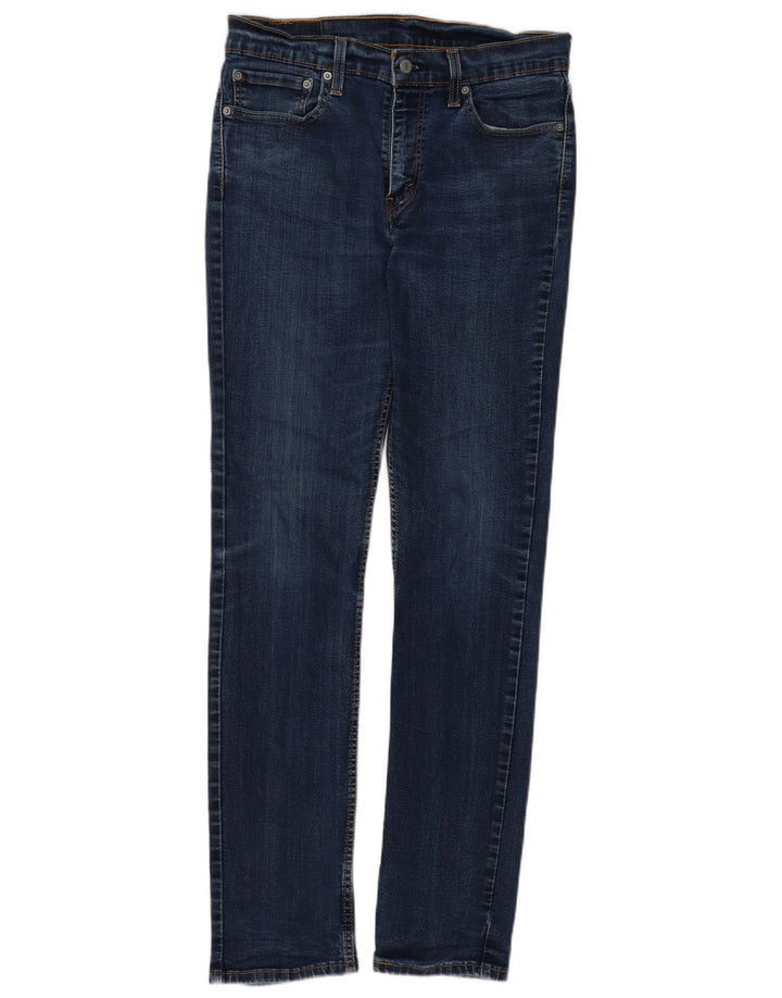 Levi's Masculino 511 Slim Jeans W32 L34 Azul Marinho Algodão