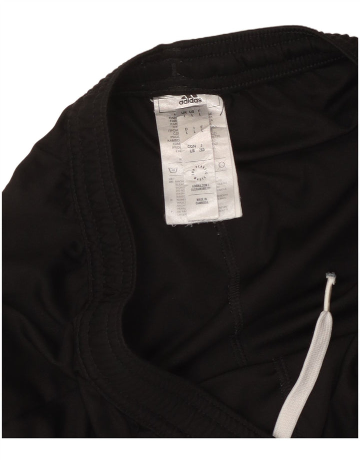 Shorts esportivos masculinos Adidas grande poliéster preto