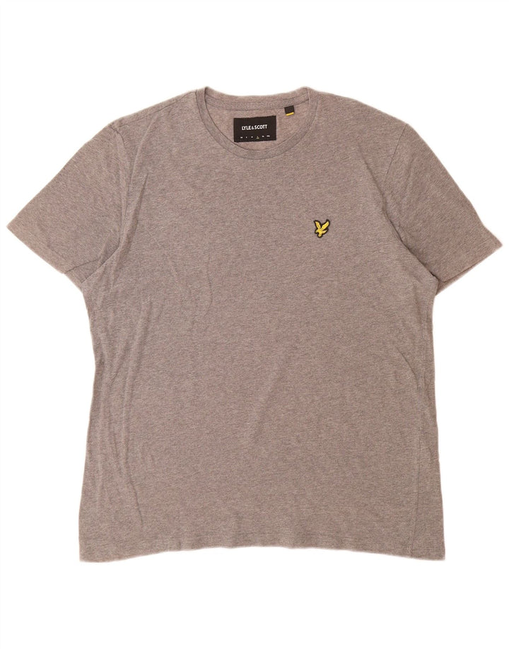 Camiseta masculina Lyle & Scott grande algodão cinza