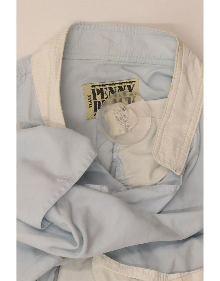 Jaqueta utilitária feminina PENNY BLACK Reino Unido 14 grande algodão colorido azul