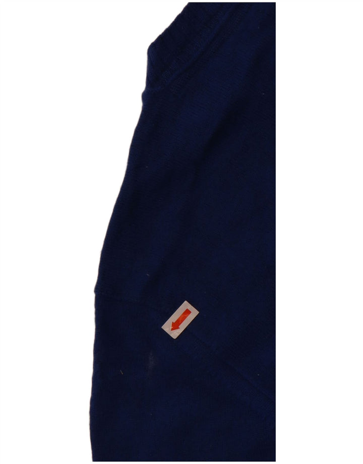 Suéter feminino Marks & Spencer Autograph com decote em V Reino Unido 16 grande azul