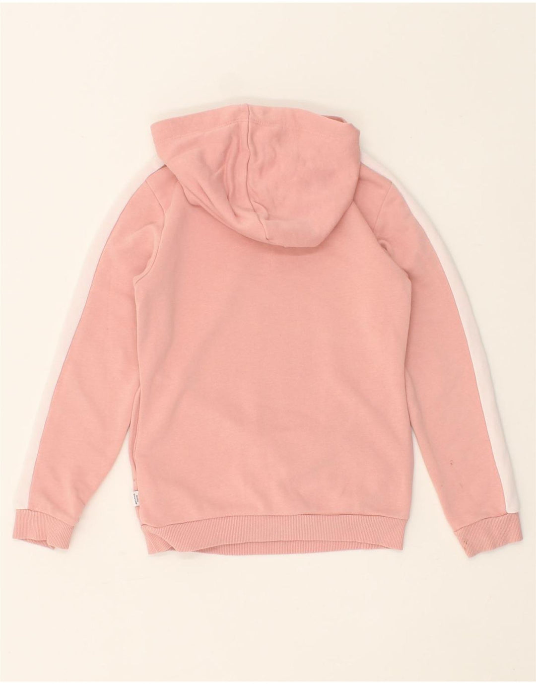 PUMA Girls Hoodie Jumper 7-8 Years Small  Pink Cotton Vintage Puma and Second-Hand Puma from Messina Hembry 