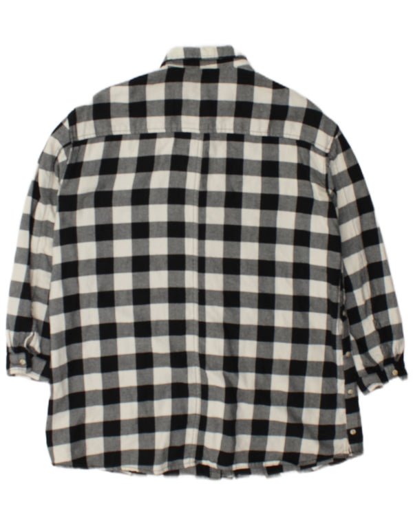 Vestido camisa de flanela Zara para meninas 13-14 anos preto guingão