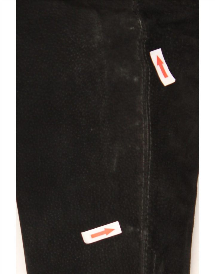 Jaqueta blazer masculina vintage de camurça com 3 botões Reino Unido 38 médio preto
