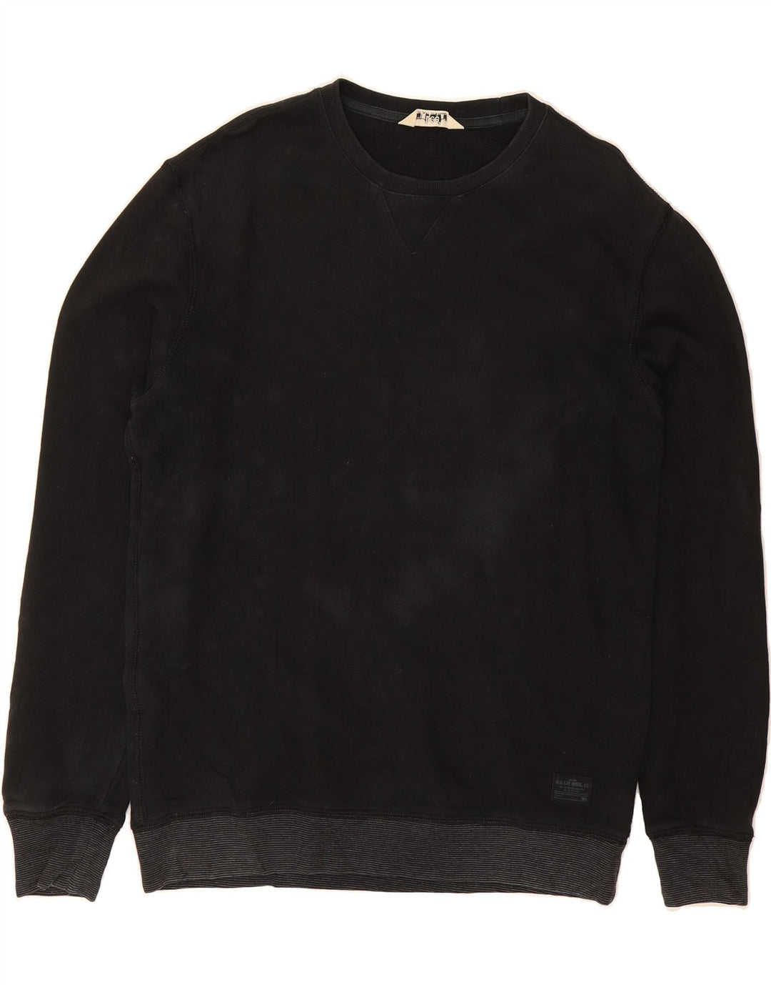 LEE Mens Sweatshirt Jumper Medium Black Vintage Lee and Second-Hand Lee from Messina Hembry 