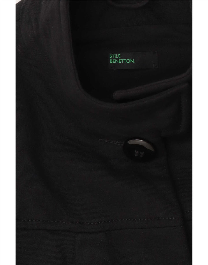 Sobretudo feminino Benetton UK 8 pequeno preto