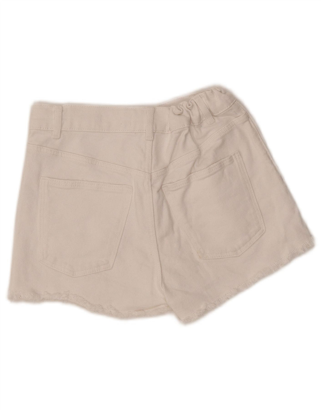 ZARA Shorts jeans para meninas 13-14 anos W27 algodão branco