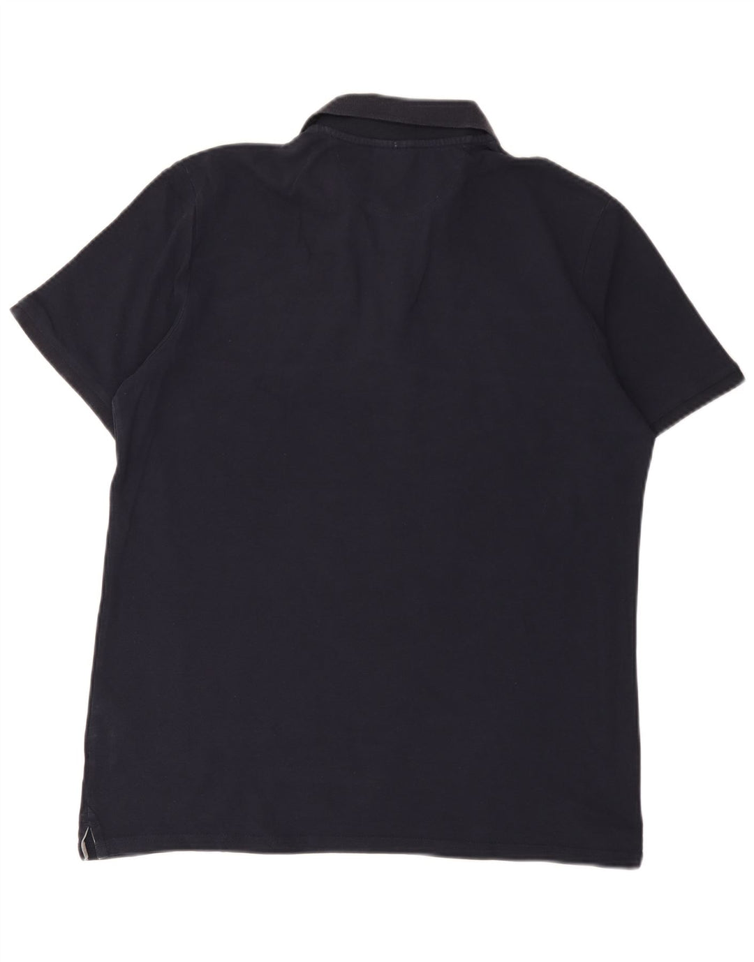 Camisa polo masculina Champion grande algodão listrado azul marinho