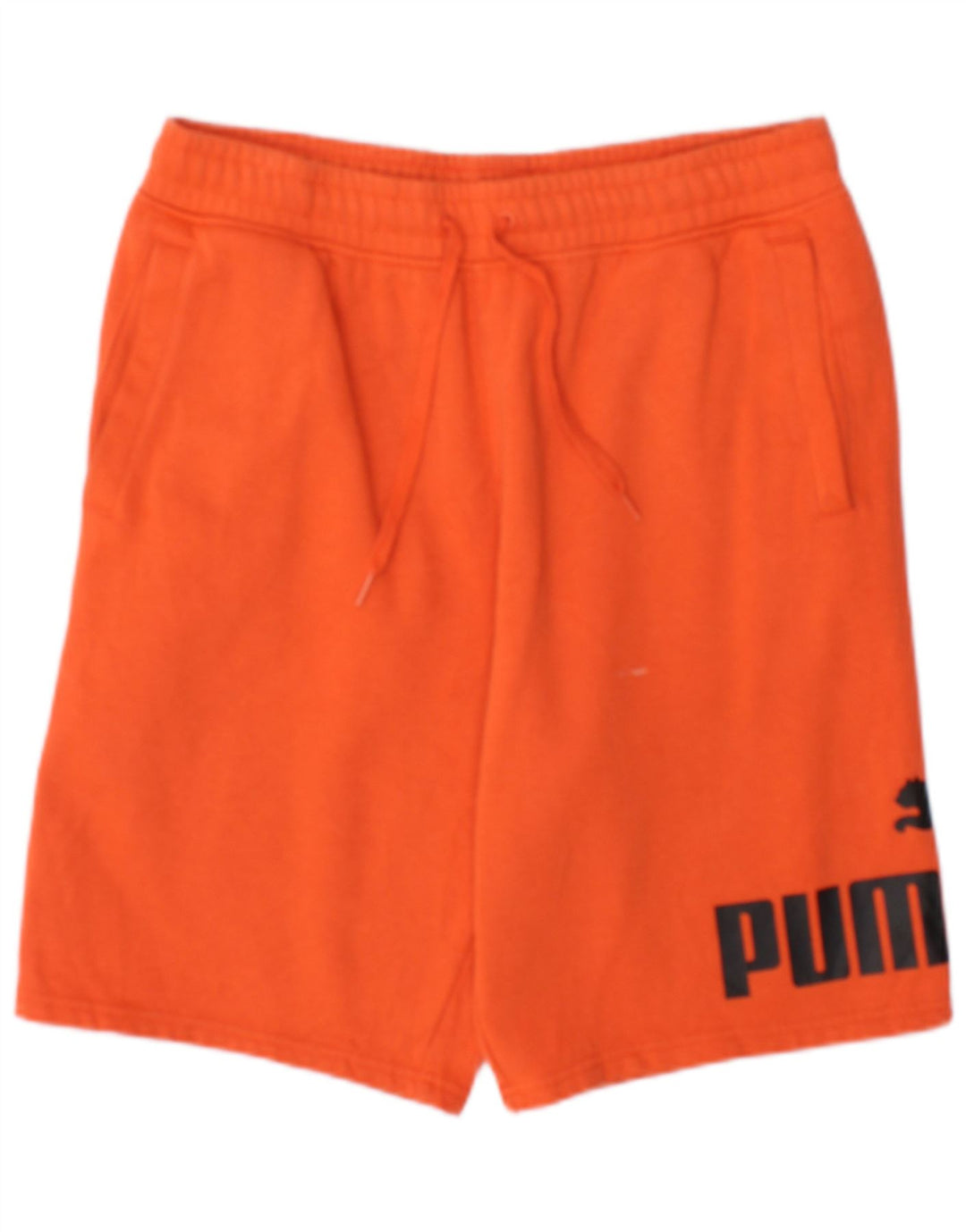Puma Mens Graphic Sport Shorts Médio Laranja Algodão