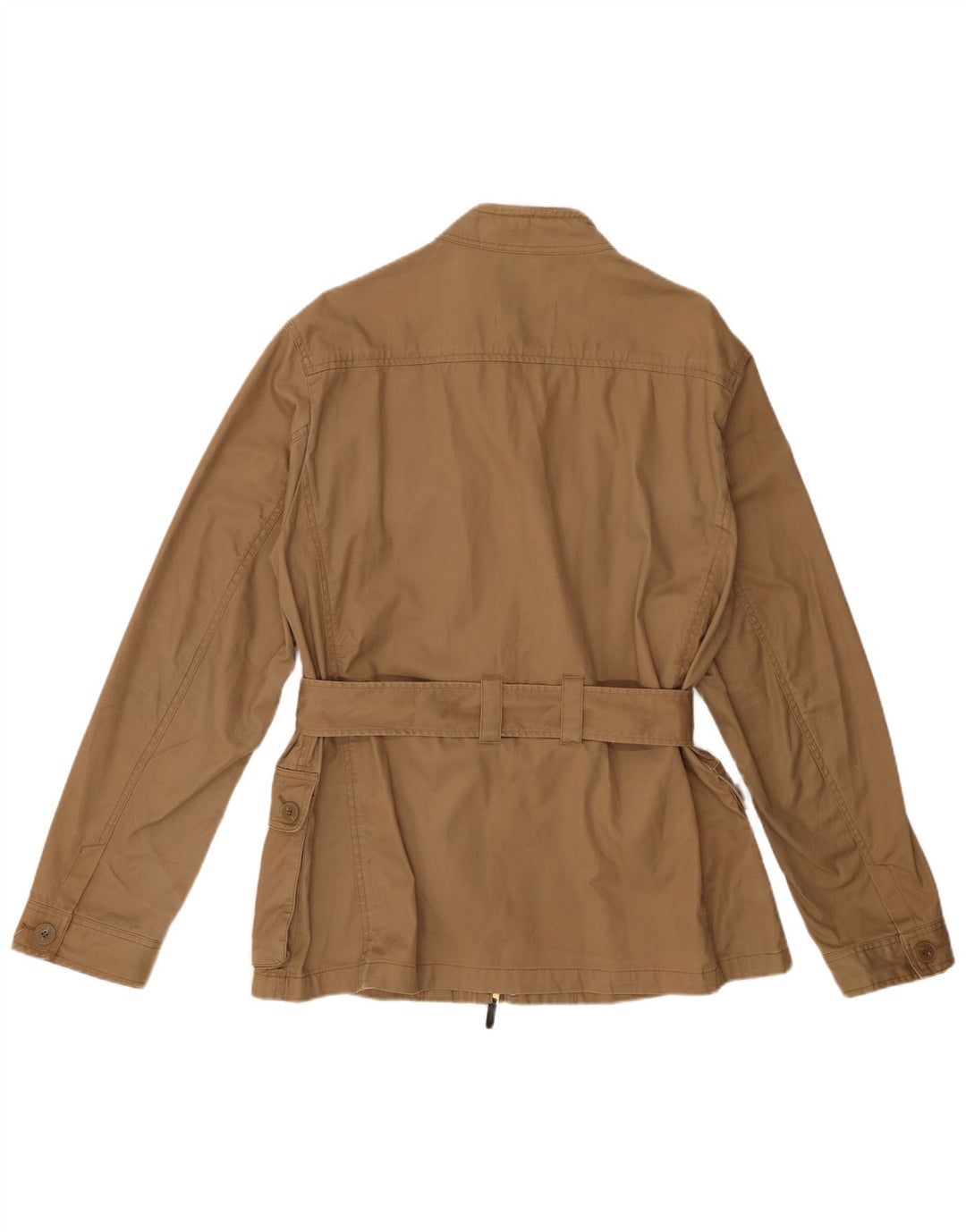 Jaqueta utilitária masculina Zara UK 42 XL algodão bege