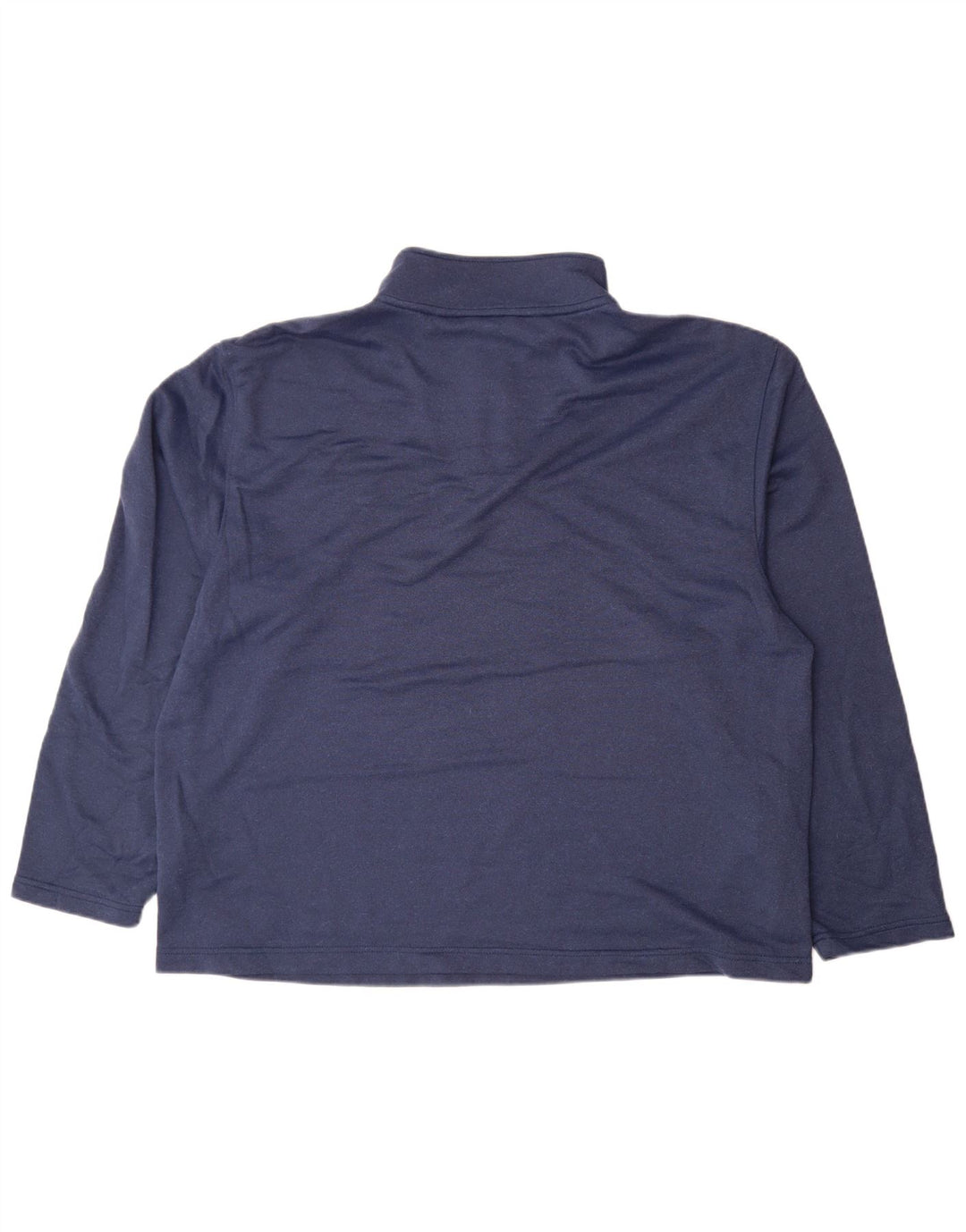 Suéter masculino Izod com zíper e gola 2XL poliéster azul marinho