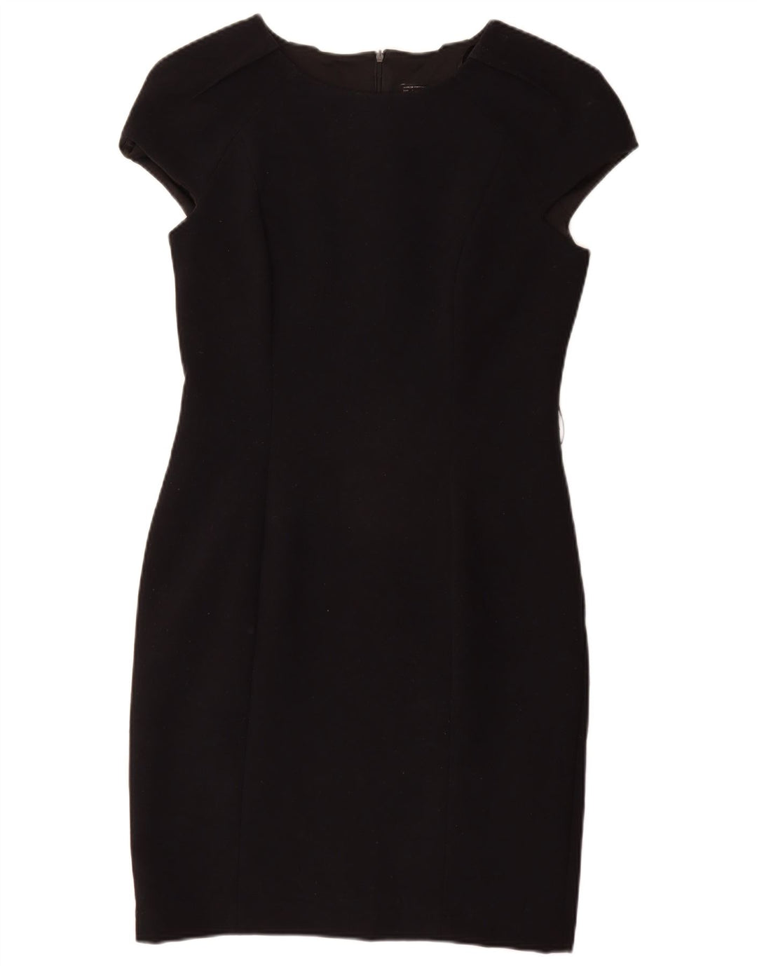 Vestido bodycon feminino Zara UK 18 XL preto poliéster