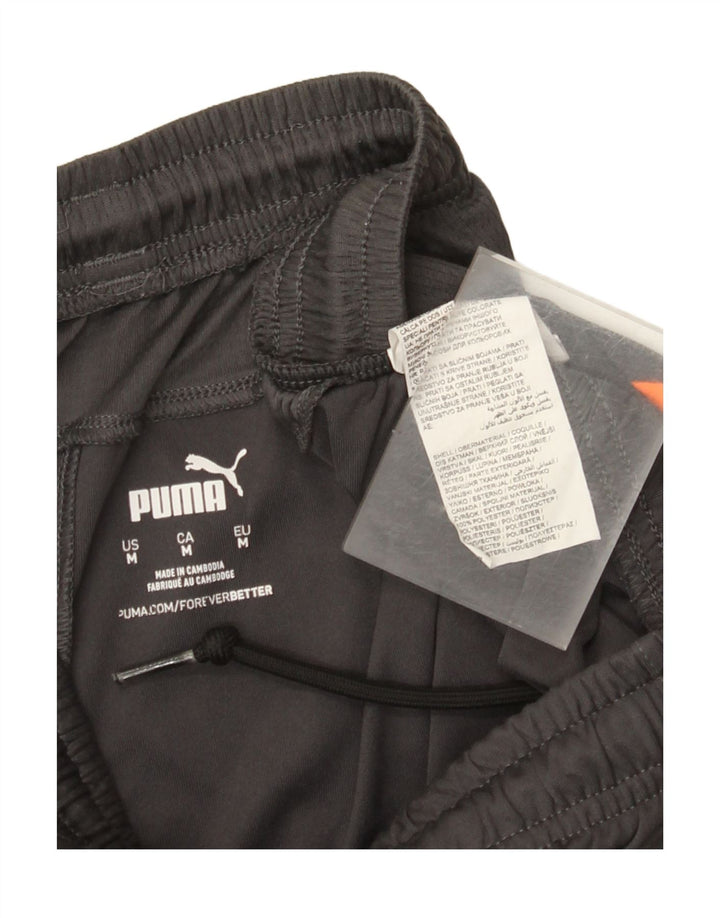 Shorts esportivos masculinos Puma médio cinza colorblock poliéster