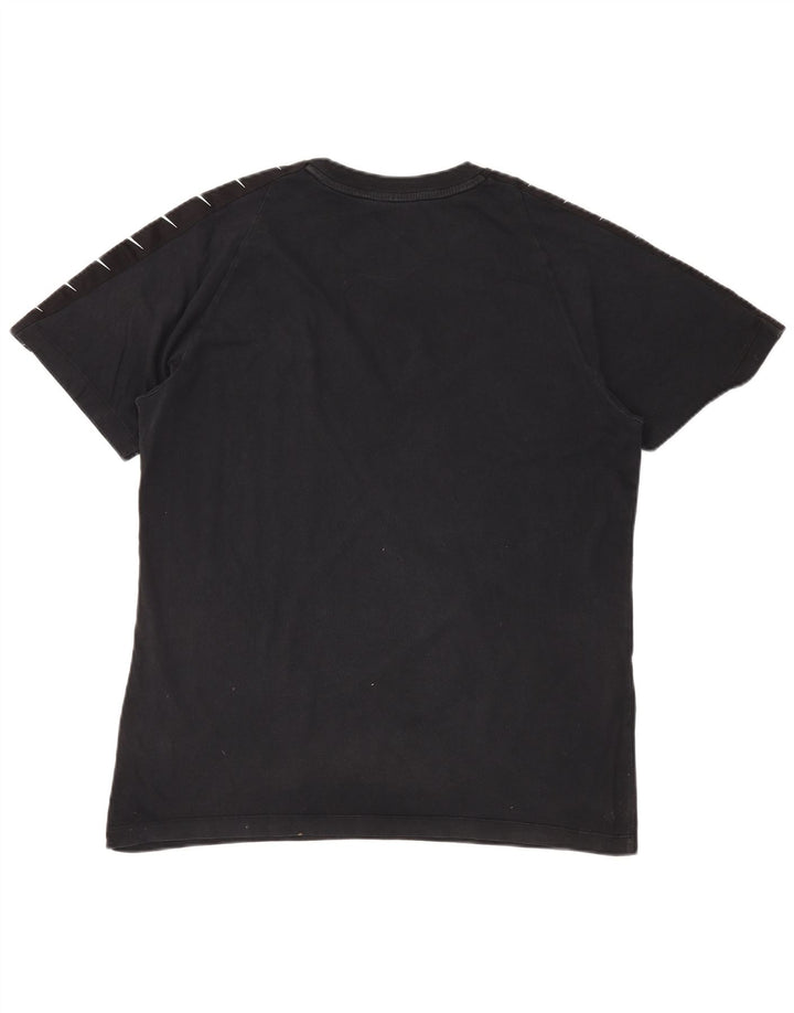 NIKE Mens Graphic T-Shirt Top Large Black Cotton