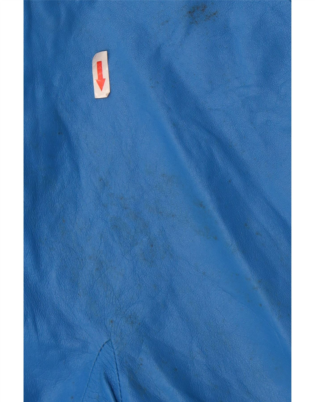Jaqueta de couro feminina vintage IT 46 grande azul