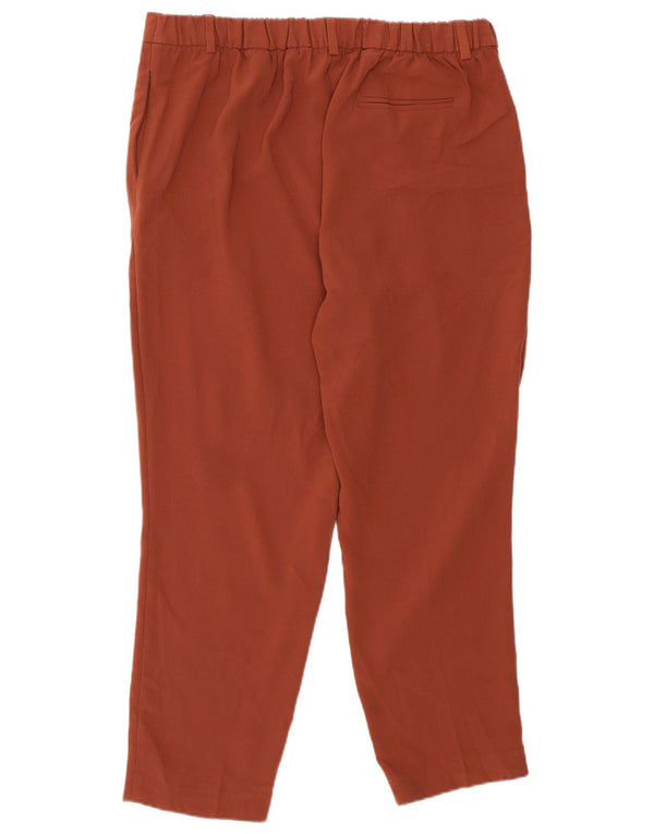 Calças cortadas femininas Marks & Spencer Reino Unido 14 Grande W32 L25 Marrom