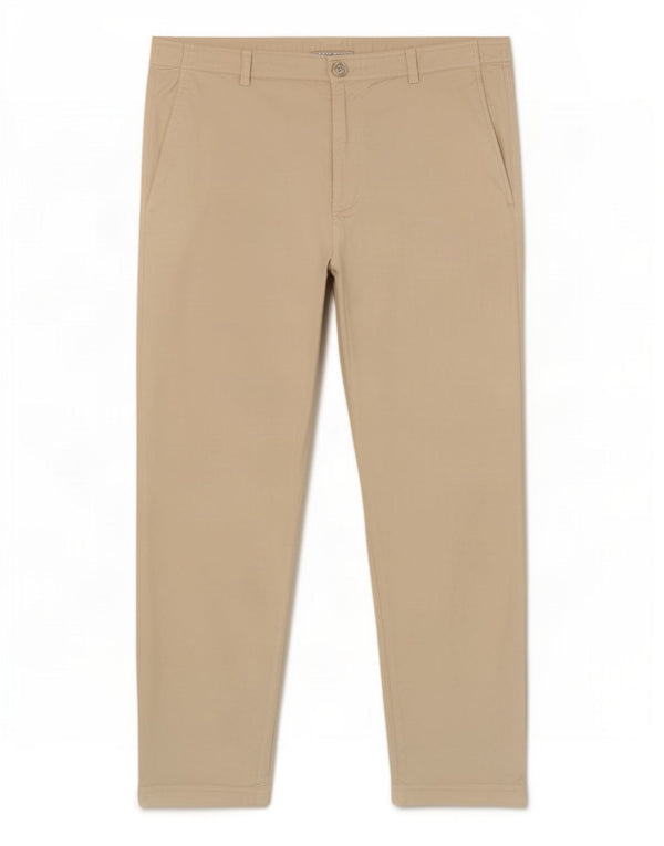 Calça Chino Cônica Feminina Zara 2XL W34 L26 Algodão Bege
