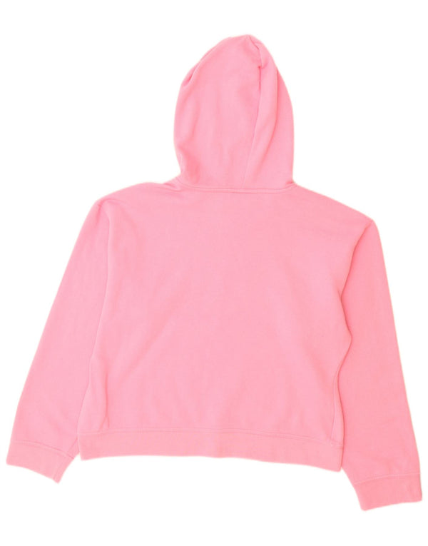 Reebok Meninas Graphic Hoodie Jumper 13-14 Anos Rosa Poliéster