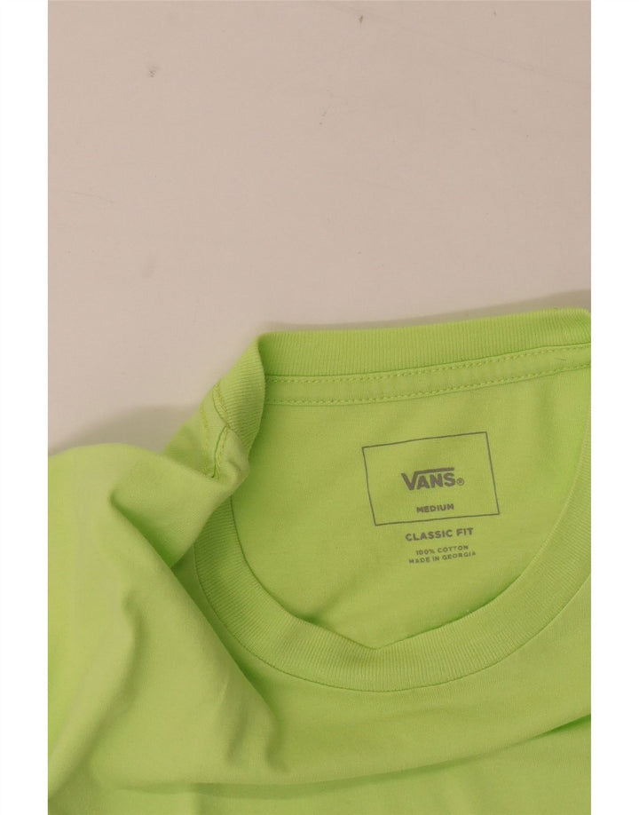 Camiseta Vans Masculina Classic Fit Top Médio Verde Colourblock Algodão